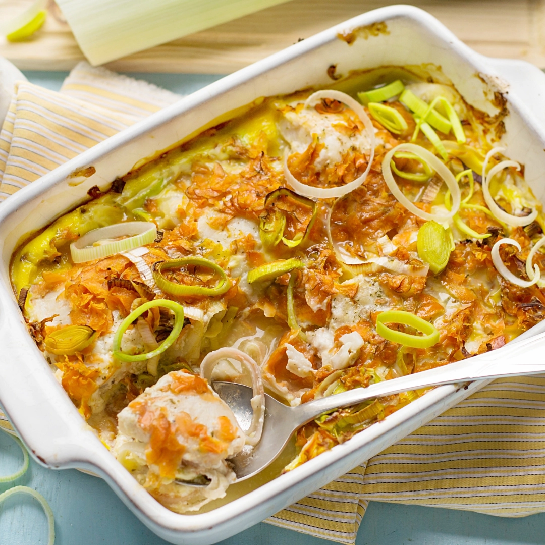 gratin de poireaux pommes de terre chèvre