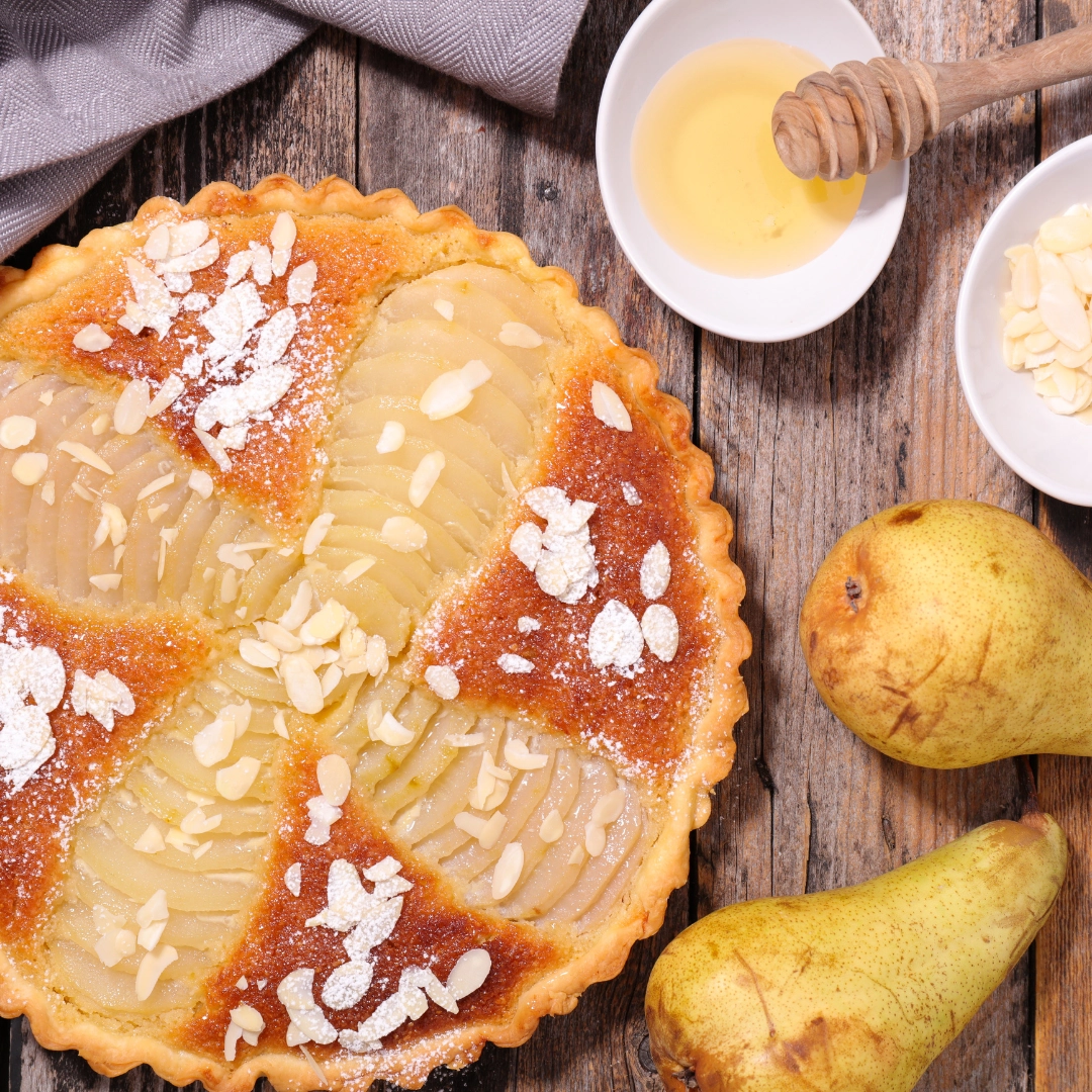 tarte poires amandes