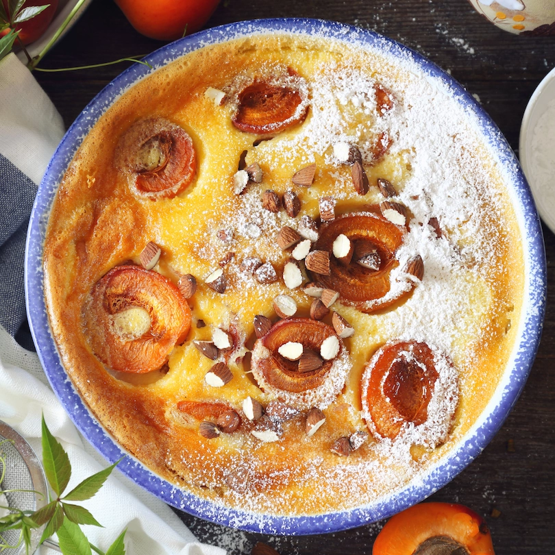 clafoutis aux abricots cote frais
